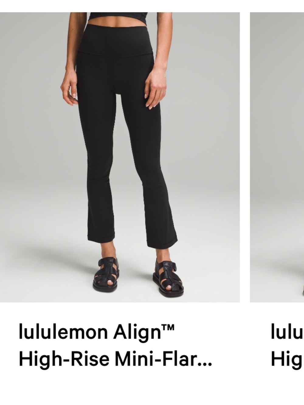 lululemon athletica Black High-Rise Flare Leggings